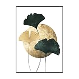 STYLER Gerahmtes Bild Green Ginkgo 50 x 70 cm I Artbox I Der Ginkgo Baum ist Symbol für...