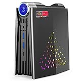 Mini-Gaming-PC, RGB-Leuchten AMD Ryzen 5 5600U (bis zu 4,2 GHz) 32 GB DDR4 512 GB SSD...