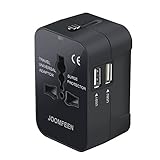 JOOMFEEN Reiseadapter Reisestecker Weltweit für 224+ Länder Universal Travel...