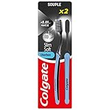 COLGATE - Zahnbürste Colgate Slim Soft Active Kohle – Zahnbürste mit Aktivkohle –...