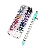 Josenidny Multifunktionale Nagel Spitze Stift Stift Strass Malerei Kreuz Stich Stick...