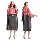 Hiturbo Surf Handtuch Poncho Umziehhilfe - Herren und Damen Changing Robe...