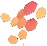 Nanoleaf Shapes Hexagon Starter Kit, 9 Smarten LED Panels RGBW - Modulare WLAN 16 Mio....