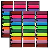 1200 Stück Klebezettel, Haftmarker, Index Tabs, 3 Designs, 10 Farben, beschreibbar und...