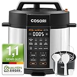 COSORI Schnellkochtopf, 9-in-1, Multikocher mit 14 Funktionen, 5,7 L Pressure Cooker,...