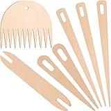 7 Stücke Holz Handwebstuhl Stick Set, einschließlich 5 Stücke Holzweb...