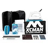 XCMAN Komplettes Ski- und Snowboard-Set mit Wachsbügeleisen, Ski-Wachs, Kanten-Tuner,...