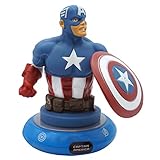 Captain America 3D-Figur Tisch-Nachtlampe Nachttischlampe Kinder-Hausarbeits-Task-Licht...