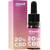 elevae® CBD-Öl 20% – Premium Hanföl-Tropfen mit 2000 mg Cannabidiol in...