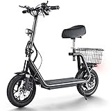 E Scooter Elektroroller Erwachsene E Roller 48V 11AH Elektro Roller mit LED...