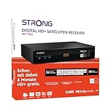 STRONG SRT 7806 HD Satelliten Receiver für HD Plus inkl. HD+ Karte DVB-S2 Full HD (HDTV,...