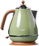 De'Longhi Wasserkocher Icona Vintage KBOV2001.GR - 1,7 l mit Wasserstandsanzeige...