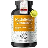 NATURE LOVE® Natürliches Vitamin C aus Bio Acerola Extrakt - 180 Kapseln -...