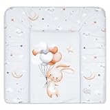 Wickelauflage Wickelkommode Auflage Baby 85 x 72 cm - Wickelmatte Wickeltischauflage...