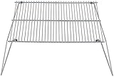 MFH Klappbarer Grillrost 38 x 25 cm Outdoor Grillgitter zum Aufstellen Rost Strandgrill