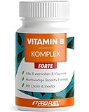 Vitamin B Komplex hochdosiert - 180 Tabletten - alle 8 B-Vitamine (B1, B2, B3, B5, B6, B7,...