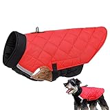 LINGJIONG Hundemantel Winter | Hundejacken | Reflektierende Hunde-Winterjacke, Winddichte...