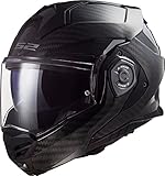 LS2 Klapphelm FF901 Advant X Carbon Solid ECE2206 Modularhelm Motorradhelm, S