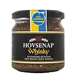 Hovsenap Whiskey Senf 185g I Kräftiger Schwedischer Süßer Senf im Glas mit...