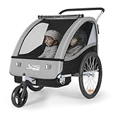 Tiggo VS 2 in 1 Kinderanhänger Fahrradanhänger Anhänger mit Buggy Set Jogger 50202...