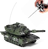 Neu Beliebt 1/32 Crawler RC Panzer Radio Fernbedienung Militär Kampfpanzer Schießt...