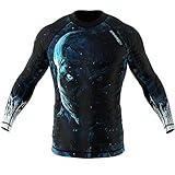 SMMASH Black Walkers Rashguard Herren Kampfsport Langarm, Sport Longsleeve...