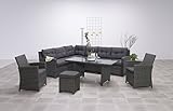 Garden Impressions Hohe Dining Poly Rattan Lounge Aboyne inkl. Zwei Sesseln und...