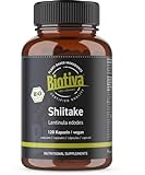 Shiitake Bio 120 Kapseln - 100% Shii-Take - Lentinula edodes - Vitalpilz - vegan - ohne...