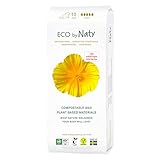 Eco by Naty Damenbinden Night – Pflanzliche und saugfähige Bio-Hygienebinden mit...