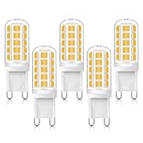 G9 LED Lampen Warmweiß 3000K, G9 LED Leuchtmittel 3W 400LM Ersatz Für Halogenlampe G9...