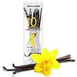 Native Vanilla - Tahitianische Vanilleschoten für Vanilleextrakt 10 Stück 11- 14cm...