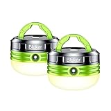 Blukar Campinglampe, 2 Stücke LED Camping Laterne Mini Tragbare Camping Licht, 3...