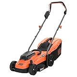 Black+Decker Akku-Rasenmäher BCMW3318L2 (betrieben mit 2x 18V Akkus, 2.5Ah, 33 cm...