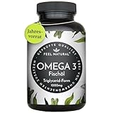 Omega 3 Kapseln - 365 Stück - 1000mg Fischöl je Kapsel mit EPA & DHA - Essentielle Omega...