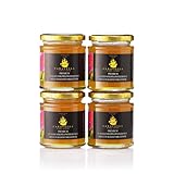 Caravella Fine Food - 4x Cremiger Italienischer Wildblumenhonig 250 g – blumig,...