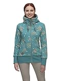 Ragwear NESKA Flower Zip Damen Frauen Kapuzenjacke,Zip...