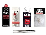 Zippo ReLife Set's inkl. Sunmando Pinzette zum Wechsel der Watte BZW. des...