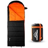 MOUNTREX® Schlafsack für Camping & Outdoor -5°C / 10°C - Deckenschlafsack...
