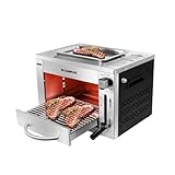 CAMPLUX SG102 Tragbar Oberhitze Gasgrill 3,2kW, Hochleistungs Steakgrill aus Edelstahl,...