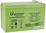 Master U-Power Blei Akku AGM 12V 7.2Ah F1 4,8mm