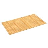 PANA Bambus Badematte • Bambusmatte waschbar • Holz Läufer Badezimmer • 100% Bambus...