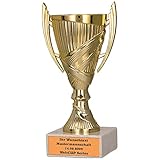 Larius Sieger Pokal - Fußball Ehrenpreis Trophäe Geschenk mit Wunschtext (ohne...