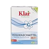 Klar Vollwaschmittel ohne Duft 2,475kg I Umweltfreundliches Waschpulver für Allergiker...