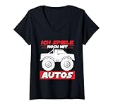 RC Truck Ich Spiele noch mit Autos Monstertruck RC Rennen T-Shirt mit V-Ausschnitt