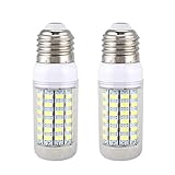 Adririv 2 Stk Energiesparlampe E27 220V 69 SMD 5730 1500LM 6000-6500K LED Mais Lichter