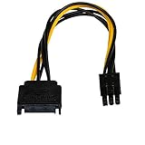 Akyga AK-CA-30 SATA Stecker auf PCI-E 6 pin Buchse Adapter Kabel 15cm