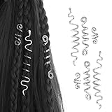 53 Stück Dreadlocks Schmuck Haarspiralen Clips, Haar Ringe Geflochtenes Zubehör,...