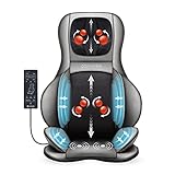 Comfier Shiatsu Rücken und Nacken Massagesitzauflage mit Wärme - 2D / 3D-Knet...