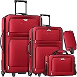 KESSER® 4tlg Trolley Kofferset | Reisekoffer Set mit Rollen | Komplettes...