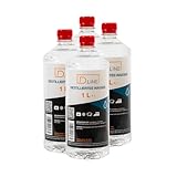 D.LINE Destilliertes Wasser 4x 1 Liter, Entmineralisiert nach Vorschrift VDE...